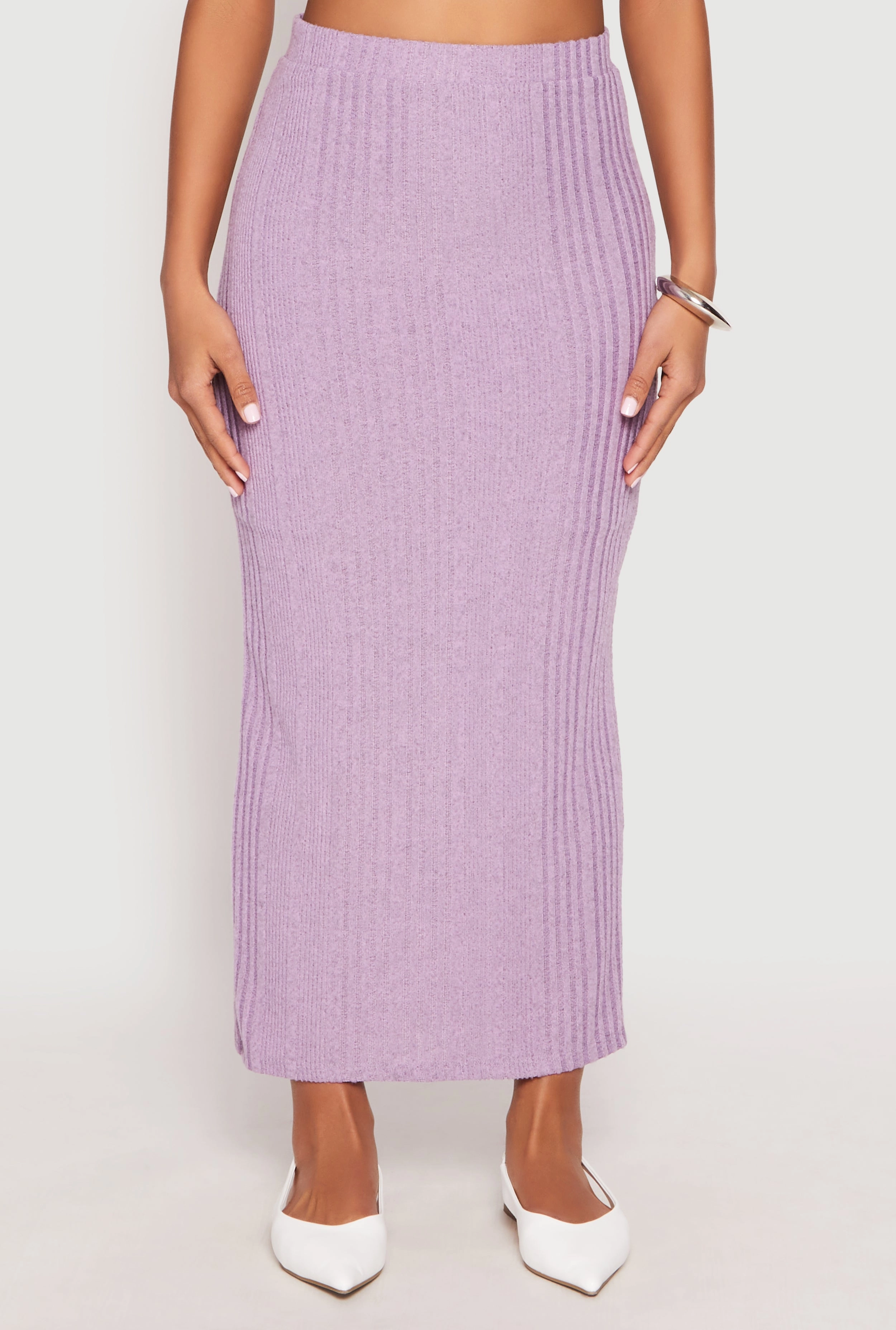 Almost Famous Brushed Knit Maxi Skirt