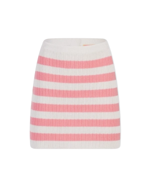 Balmain X Barbie Striped Knit Mini Skirt