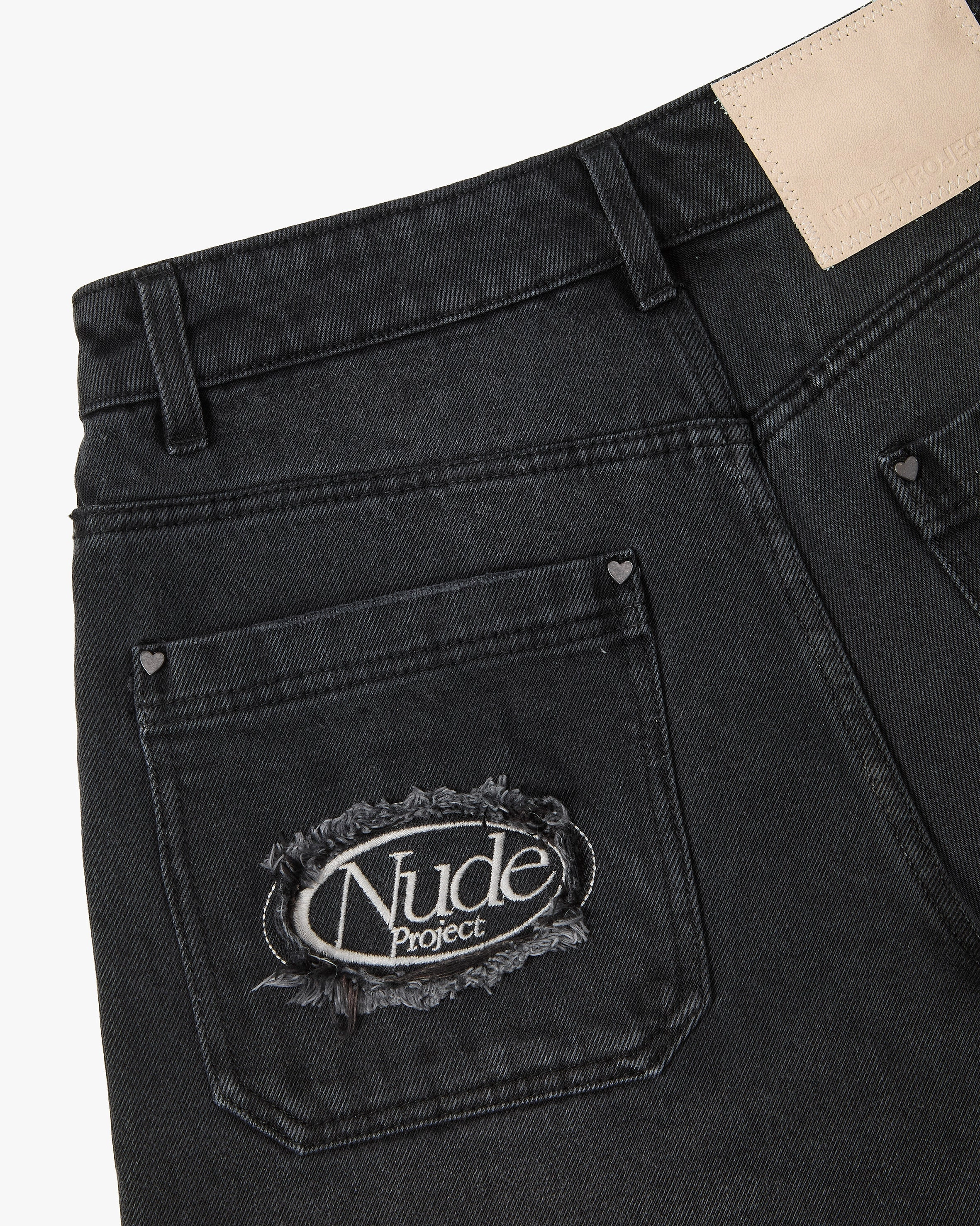 Basic Denim Shorts Black