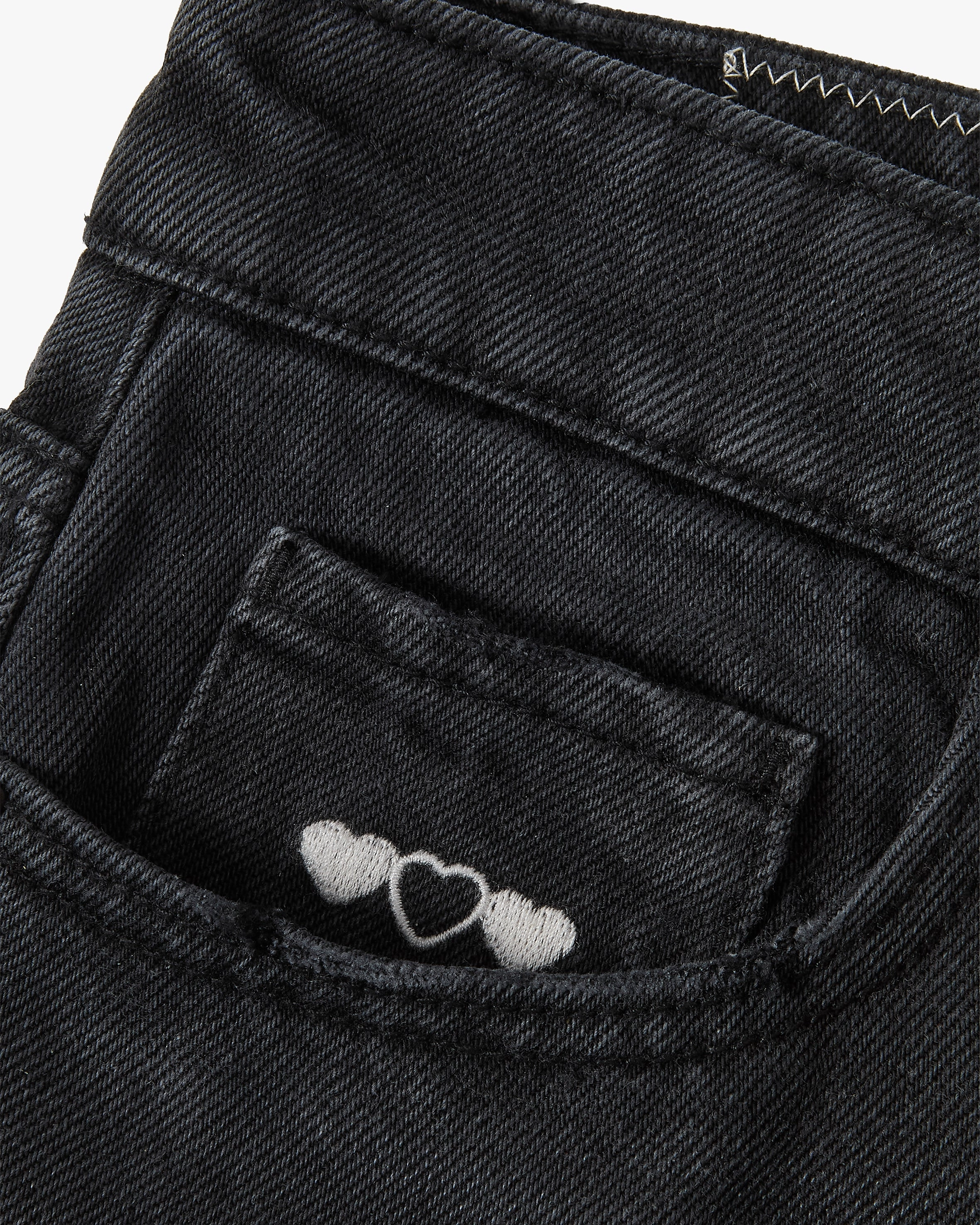 Basic Denim Shorts Black