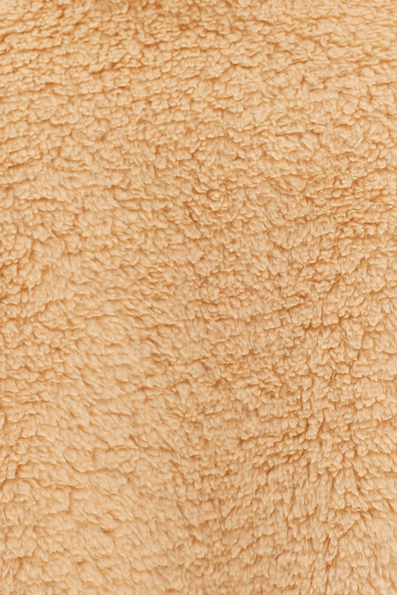 Beige Loungewear Teddy Shorts
