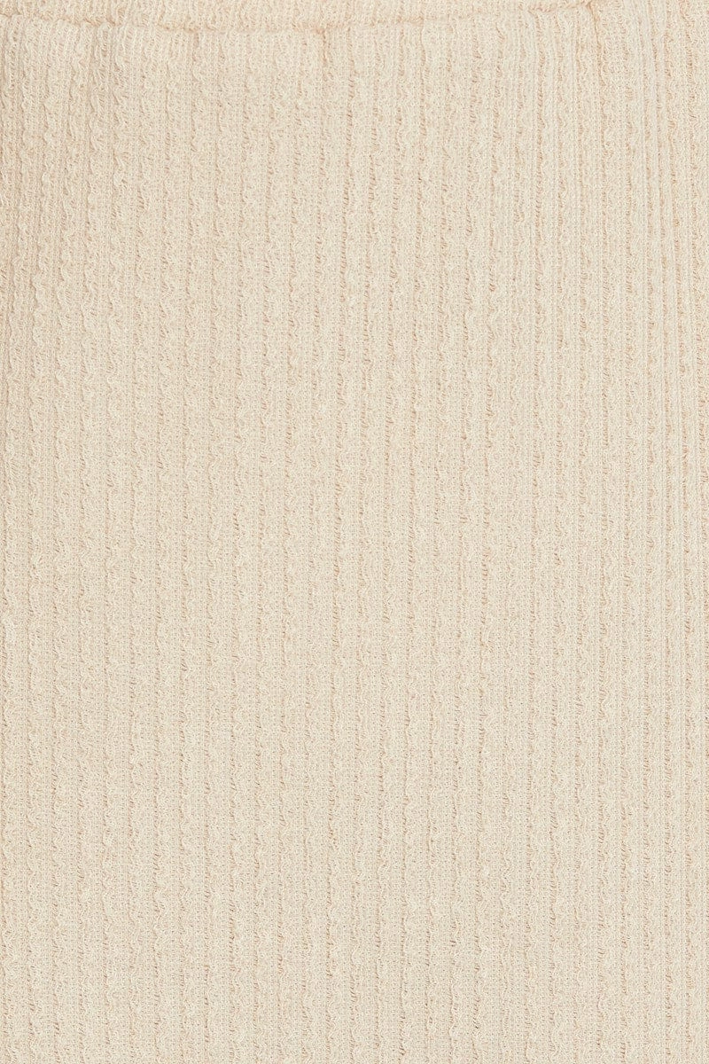 Beige Midi Skirt Bodycon