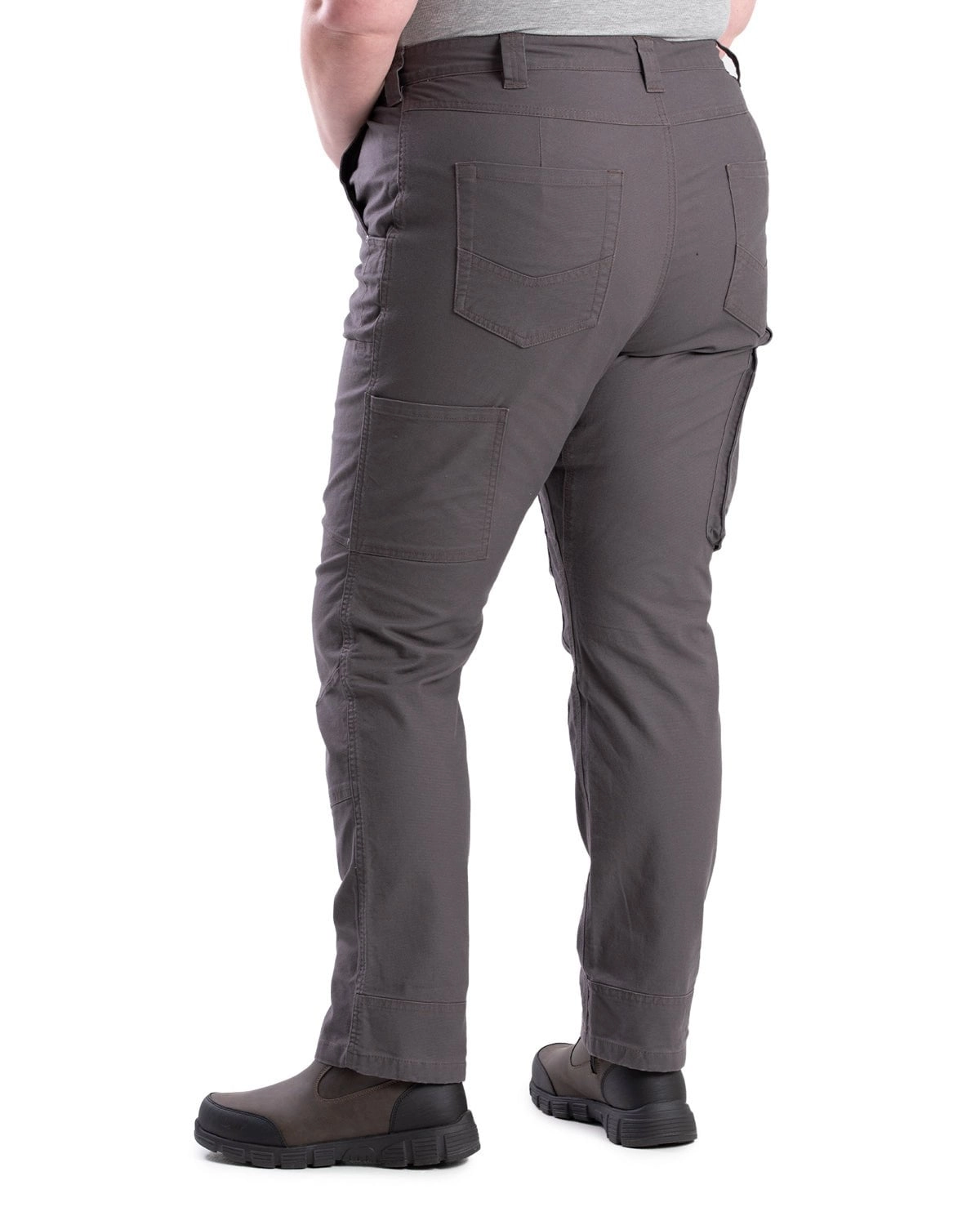 Berne Womens Flex Softstone Double-Front Duck Titanium Cotton Blend Pants