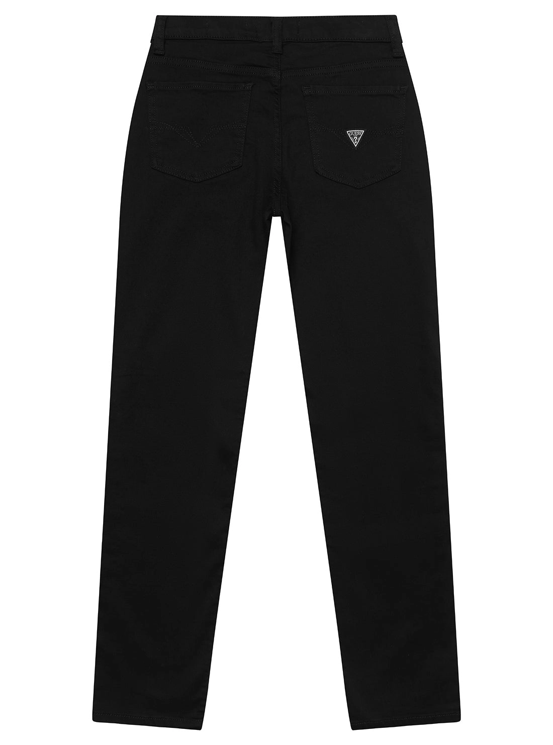 Black Denim Straight Pants