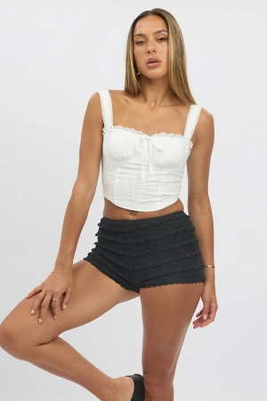Black Lace Shorts