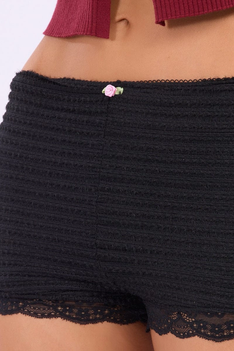 Black Micro Shorts