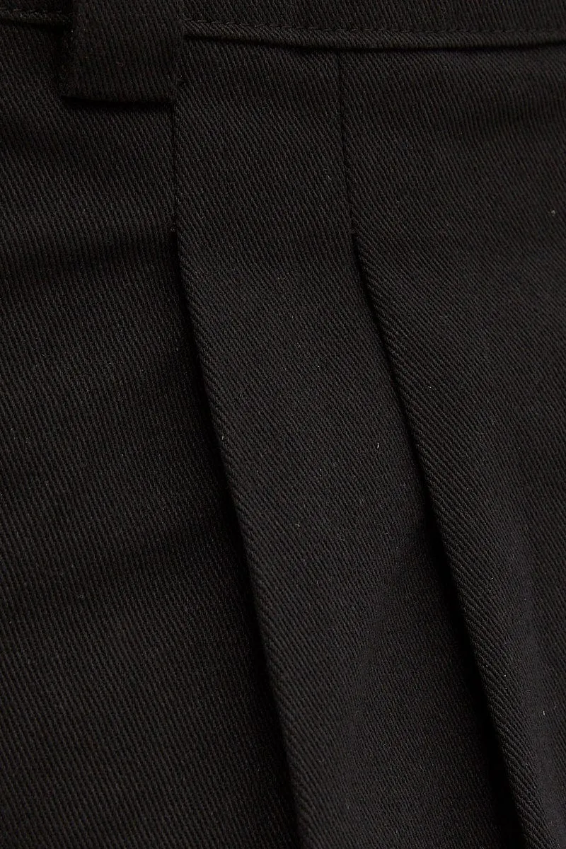 Black Mini Skirt Low Rise