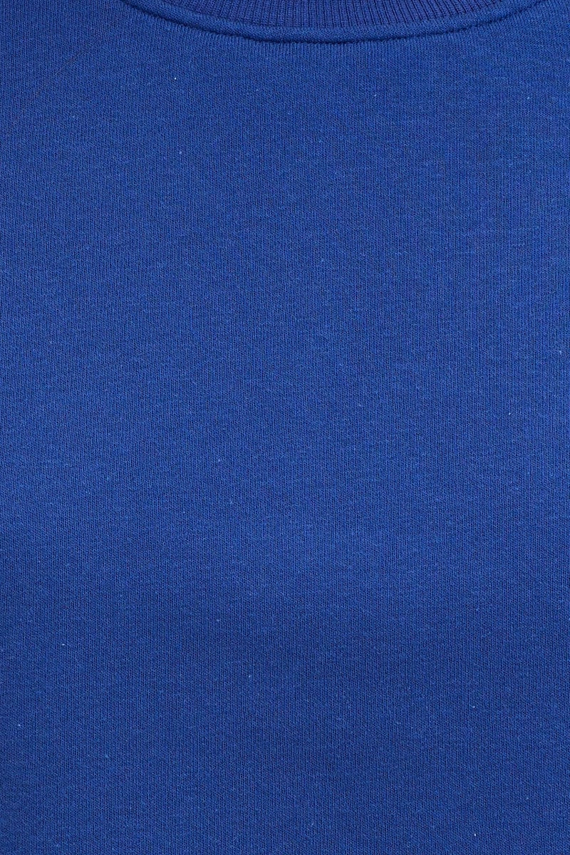 Blue Crop Sweat