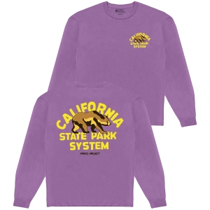 California State Park System Vintage Bear Logo Long Sleeve Tee