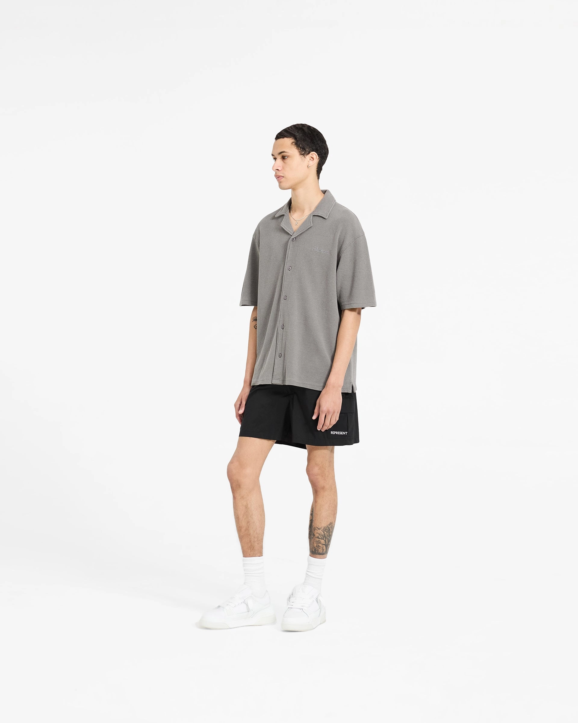 Cargo Swim Shorts - Jet Black