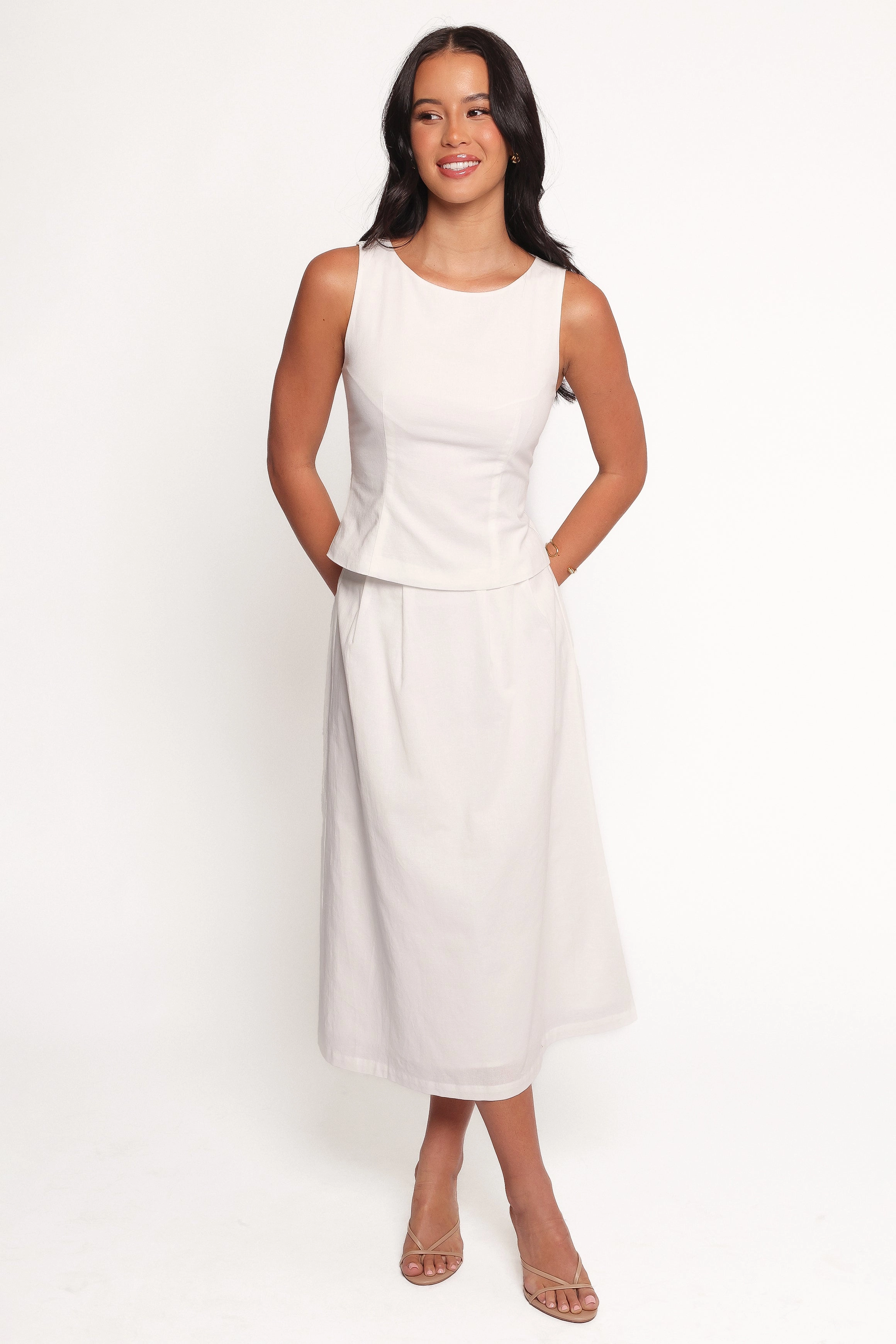 Chiaro Shell Top - White