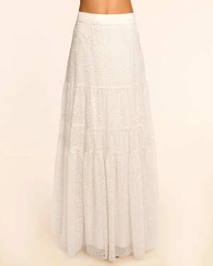 Claire Eyelet Maxi Skirt