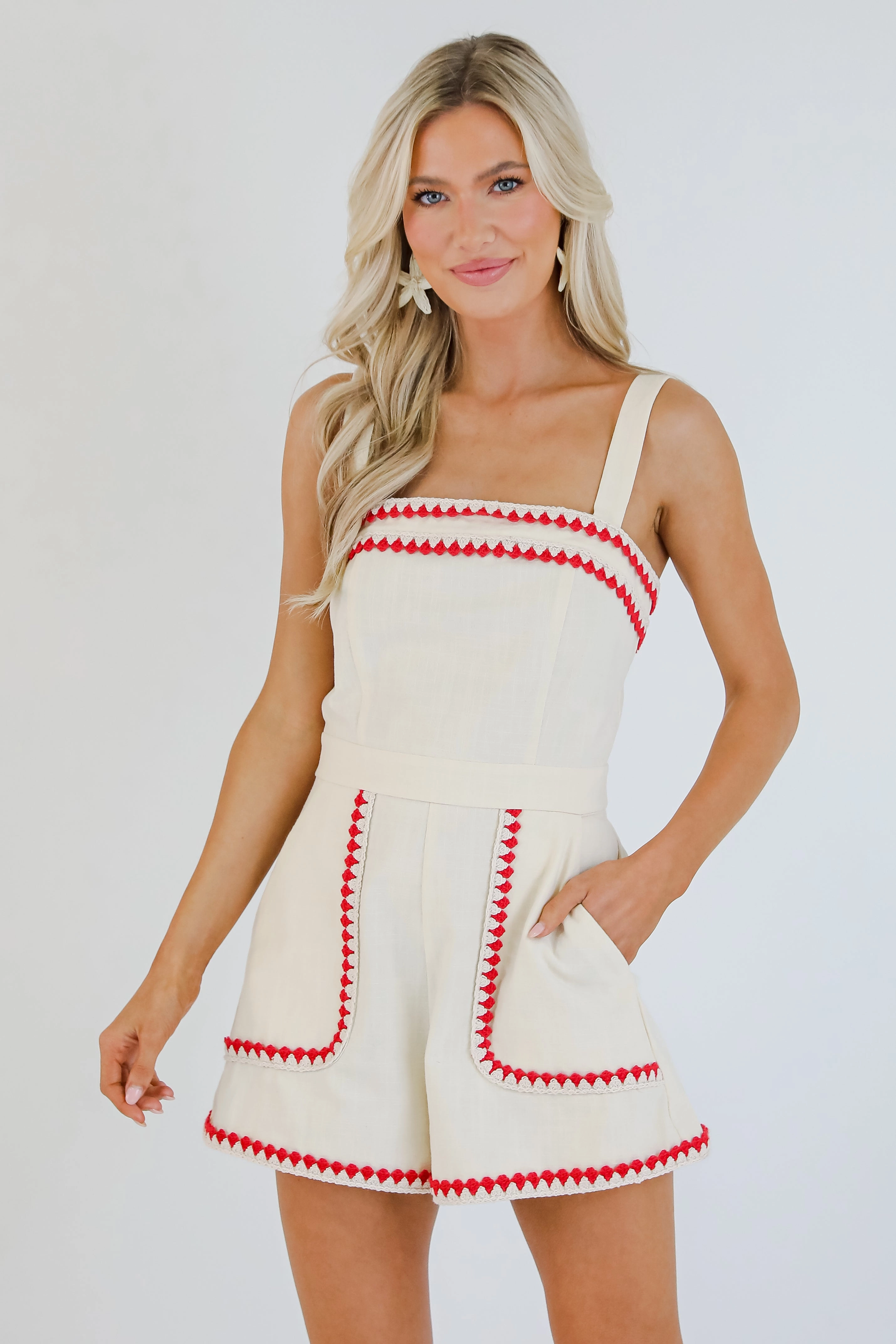 Clear Skies Ahead Ivory Romper