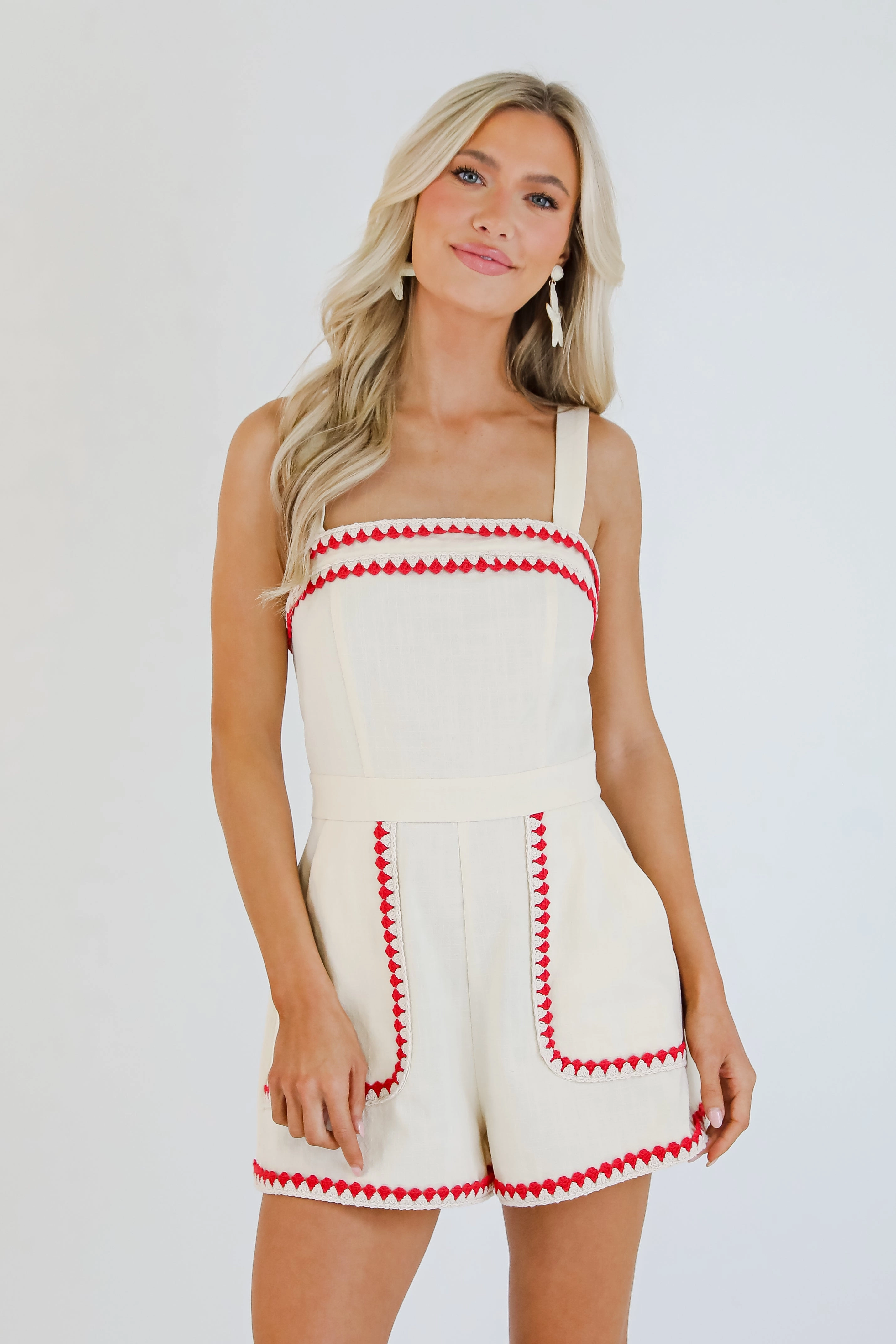 Clear Skies Ahead Ivory Romper