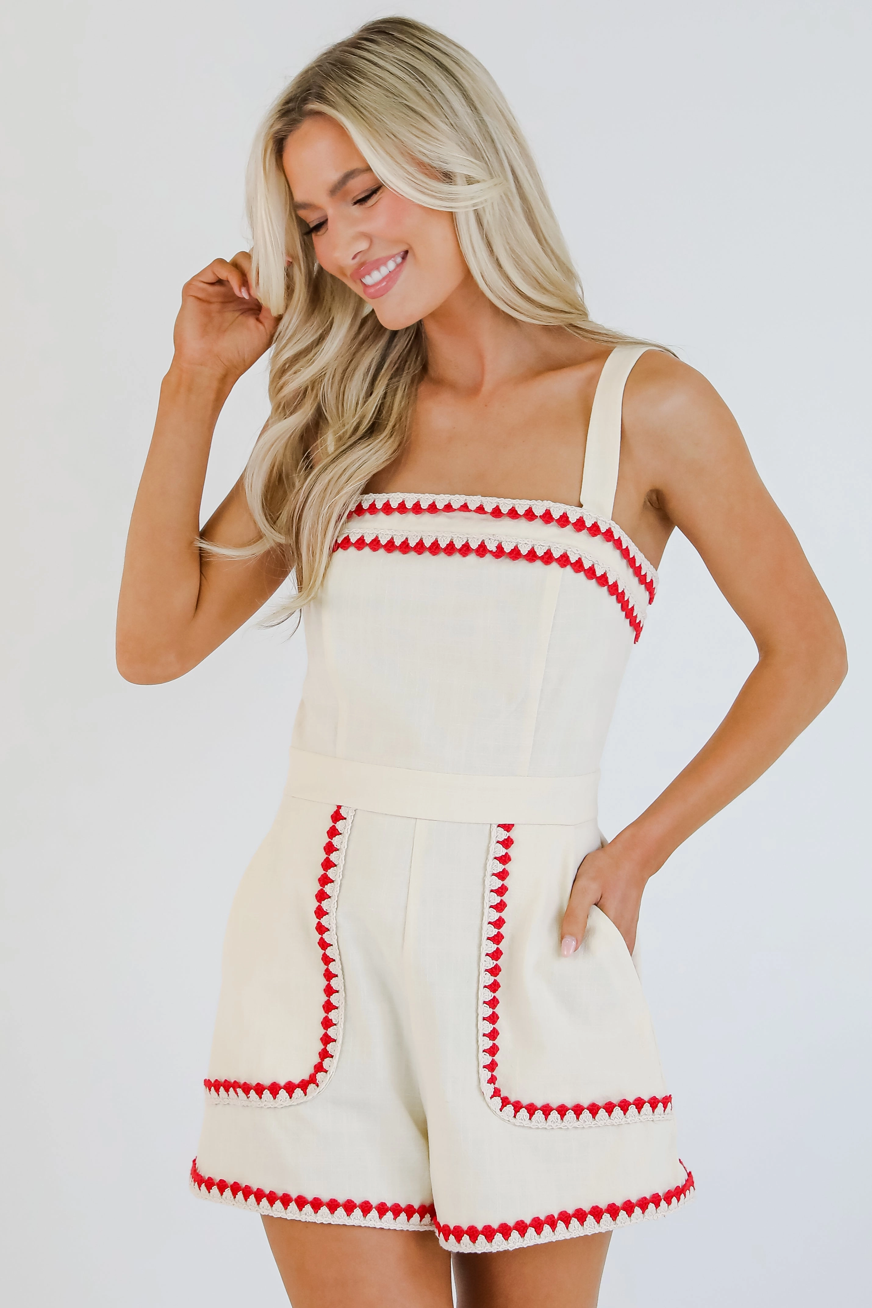 Clear Skies Ahead Ivory Romper