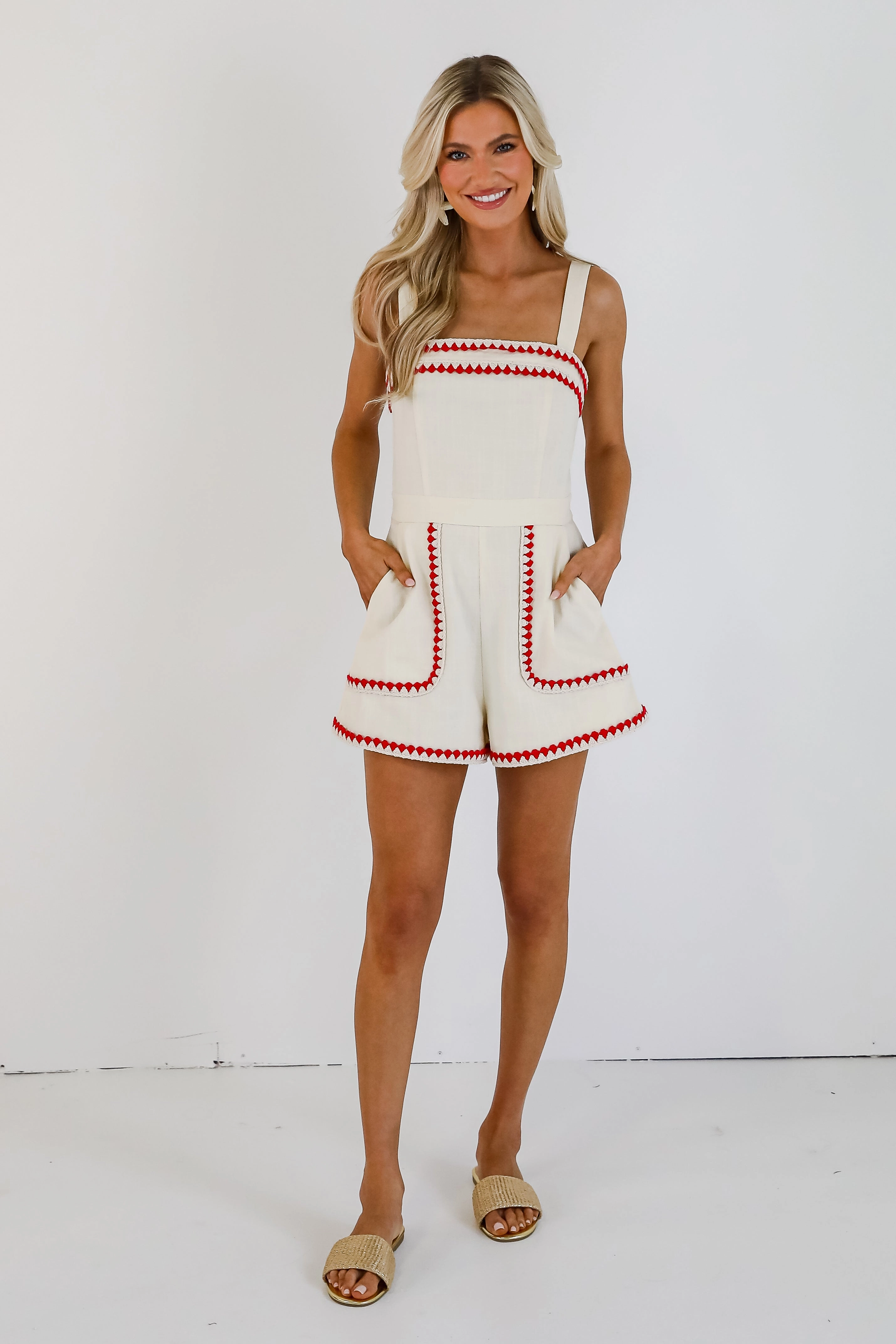 Clear Skies Ahead Ivory Romper