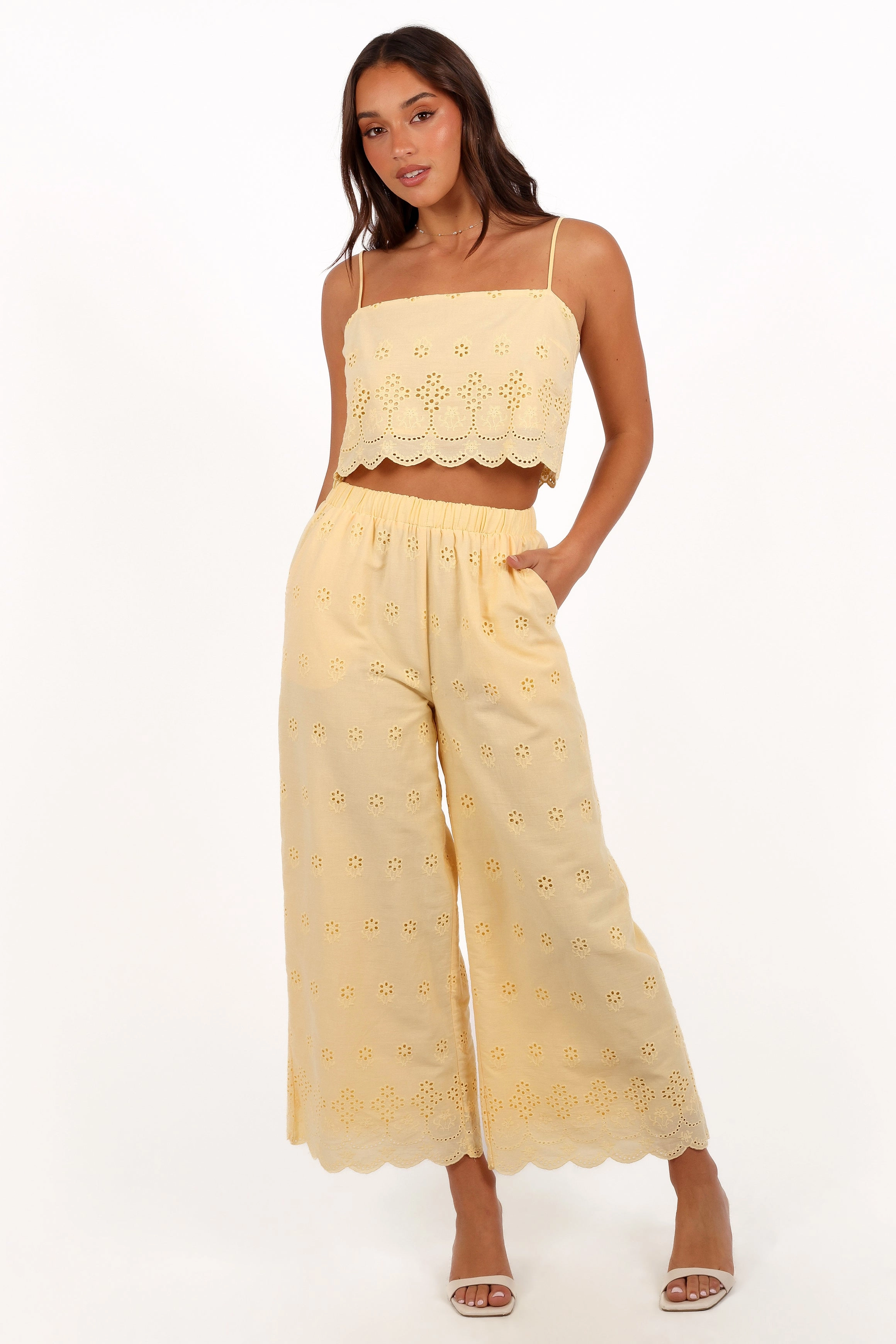 Clementine Pant Set - Honeysuckle Yellow