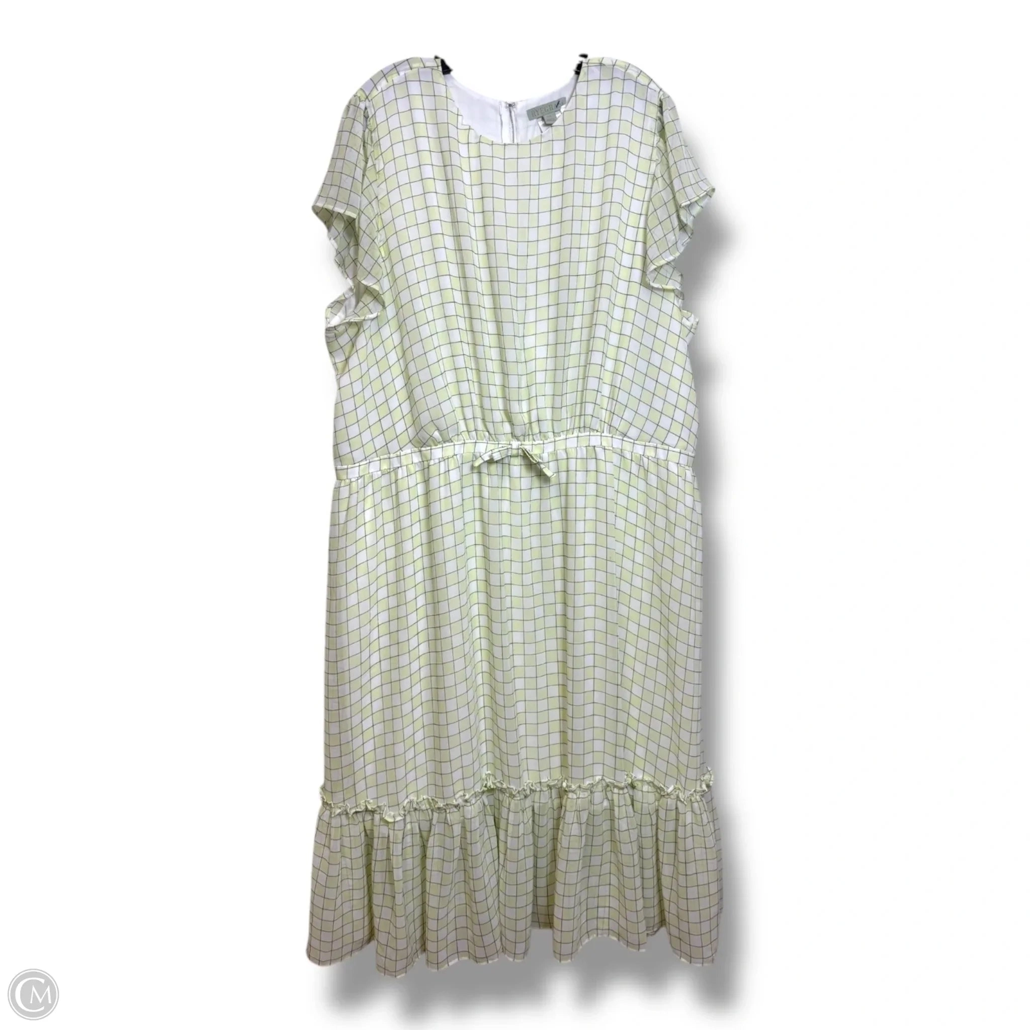 Dress Casual Midi By Clothes Mentor In Checkered Pattern, Size: 3x