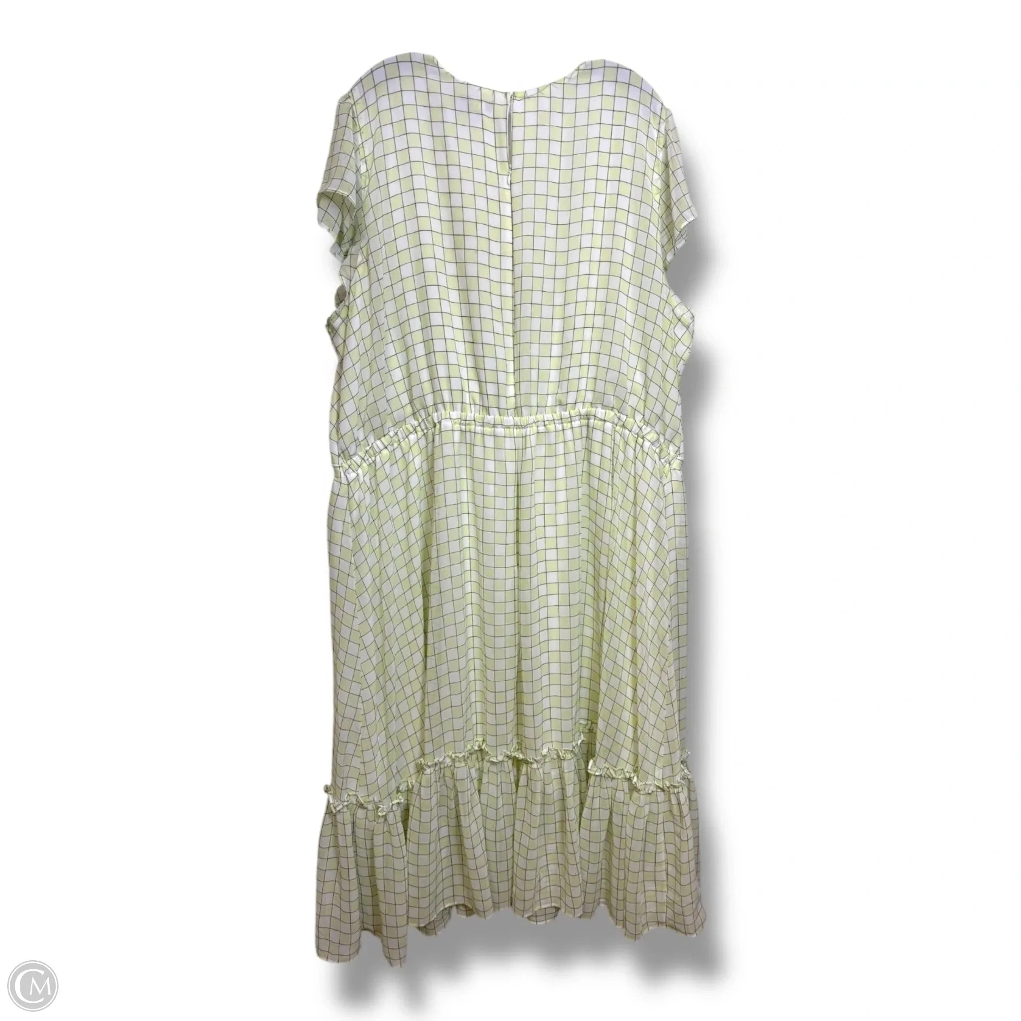 Dress Casual Midi By Clothes Mentor In Checkered Pattern, Size: 3x