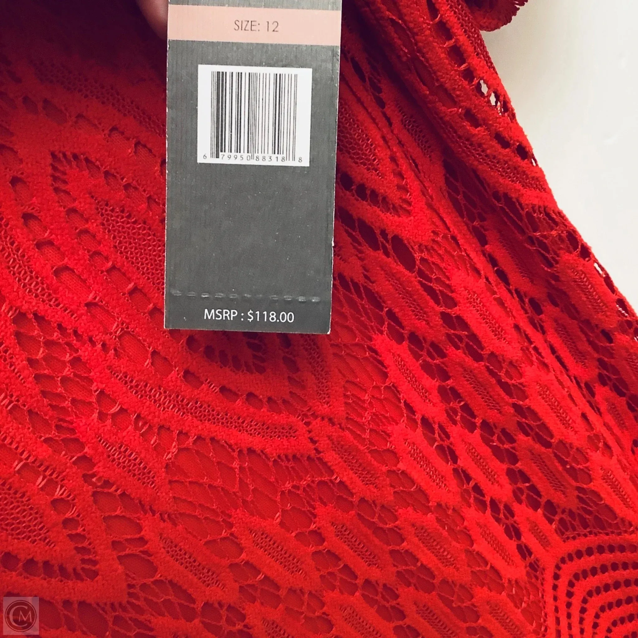Dress Casual Midi By Sharagano In Red, Size: L