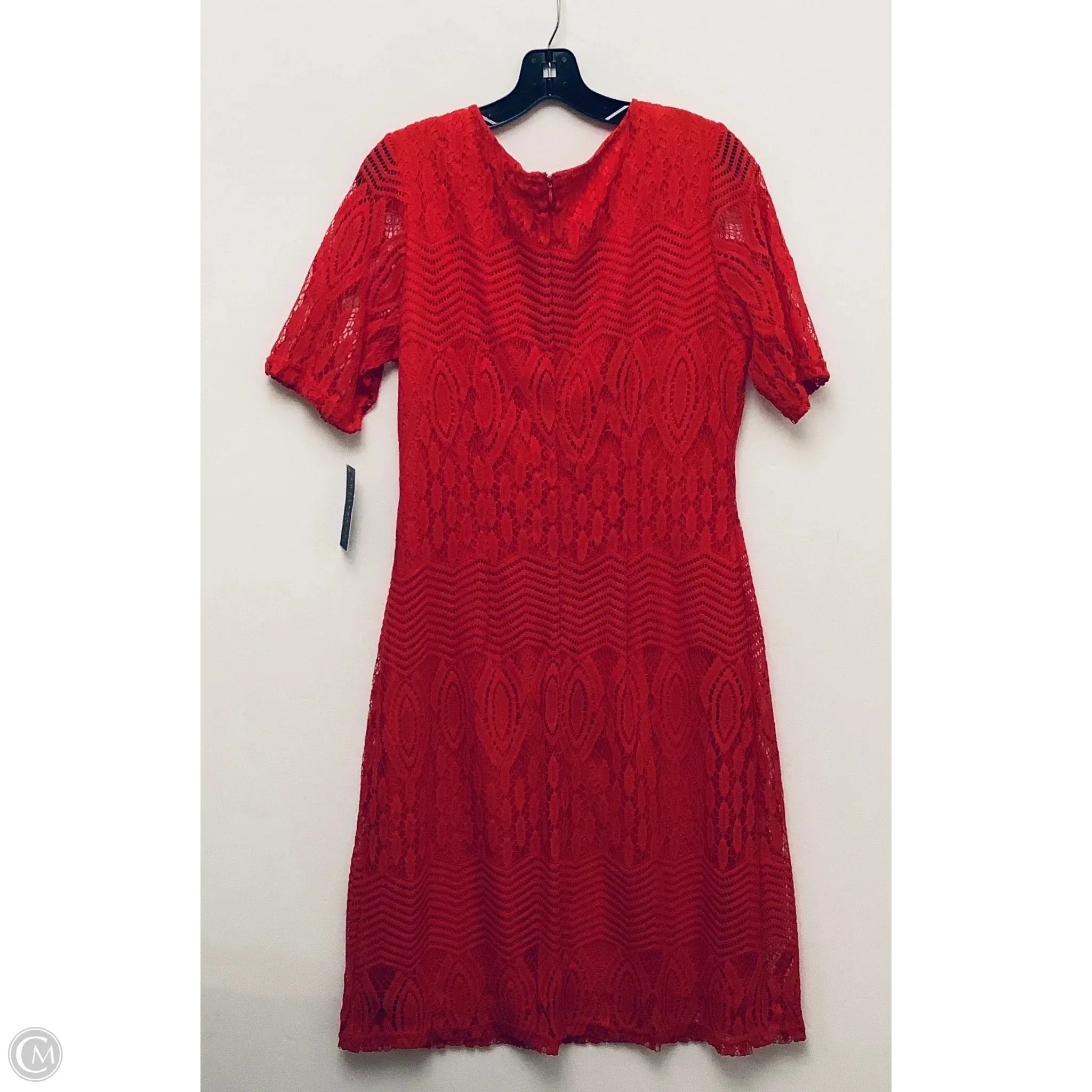 Dress Casual Midi By Sharagano In Red, Size: L