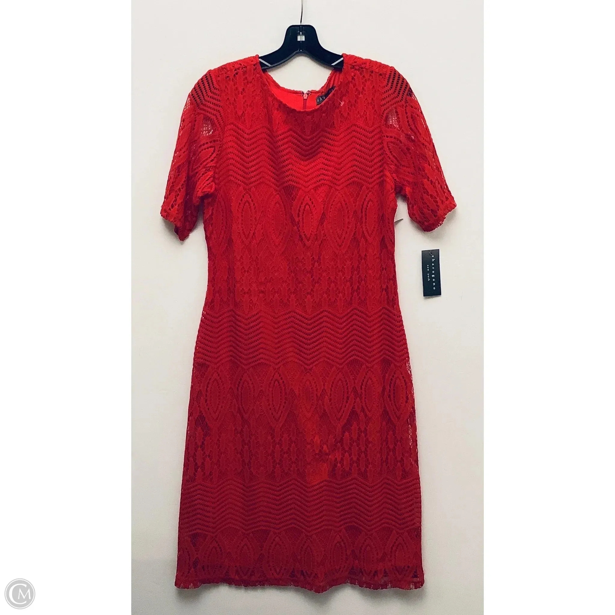 Dress Casual Midi By Sharagano In Red, Size: L