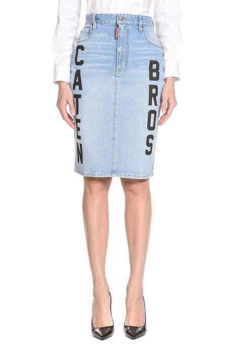 Dsquared2 Slogan Print Pencil Skirt