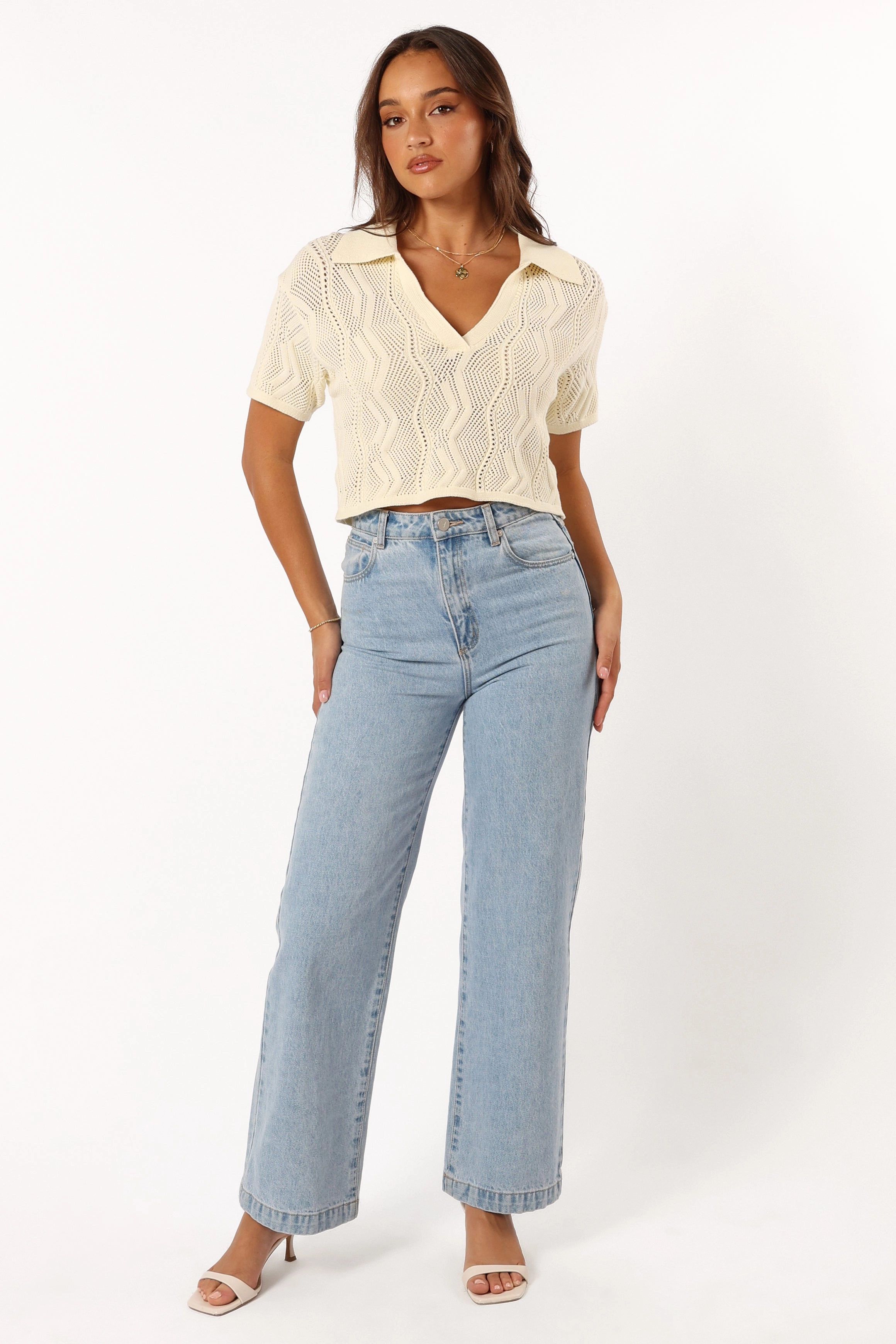 Ele Knit Top - Cream