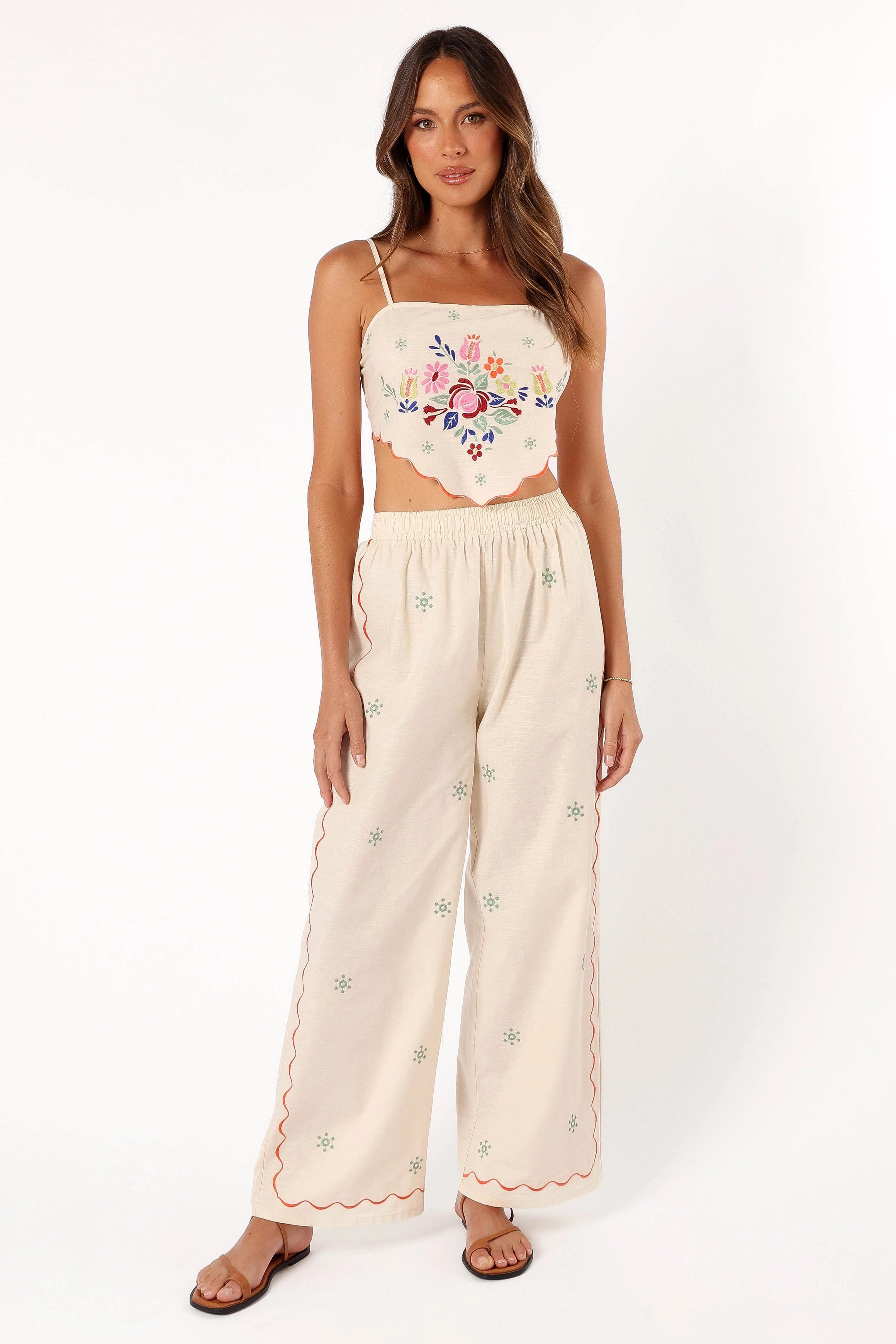 Elizabeth Pant Set - Light Taupe