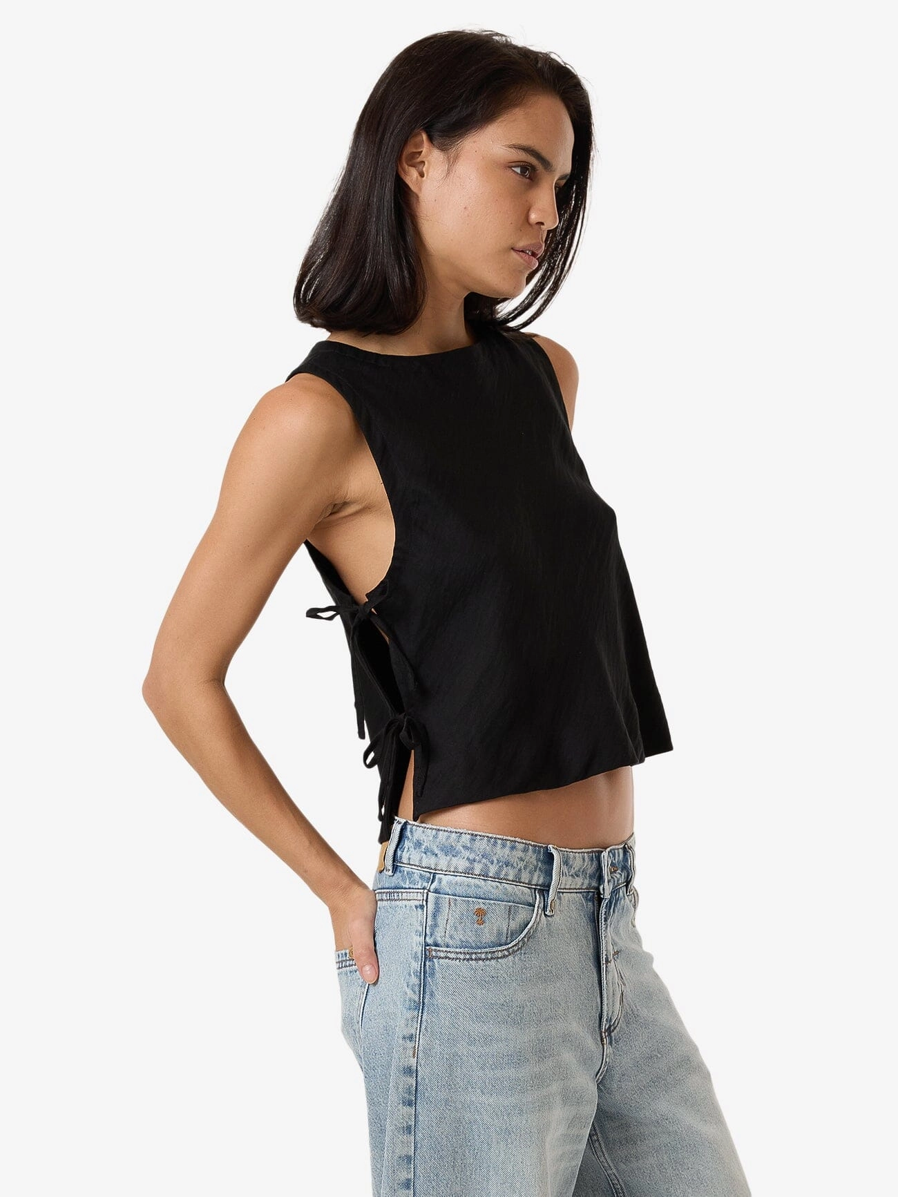 Ember Tie Top - Black