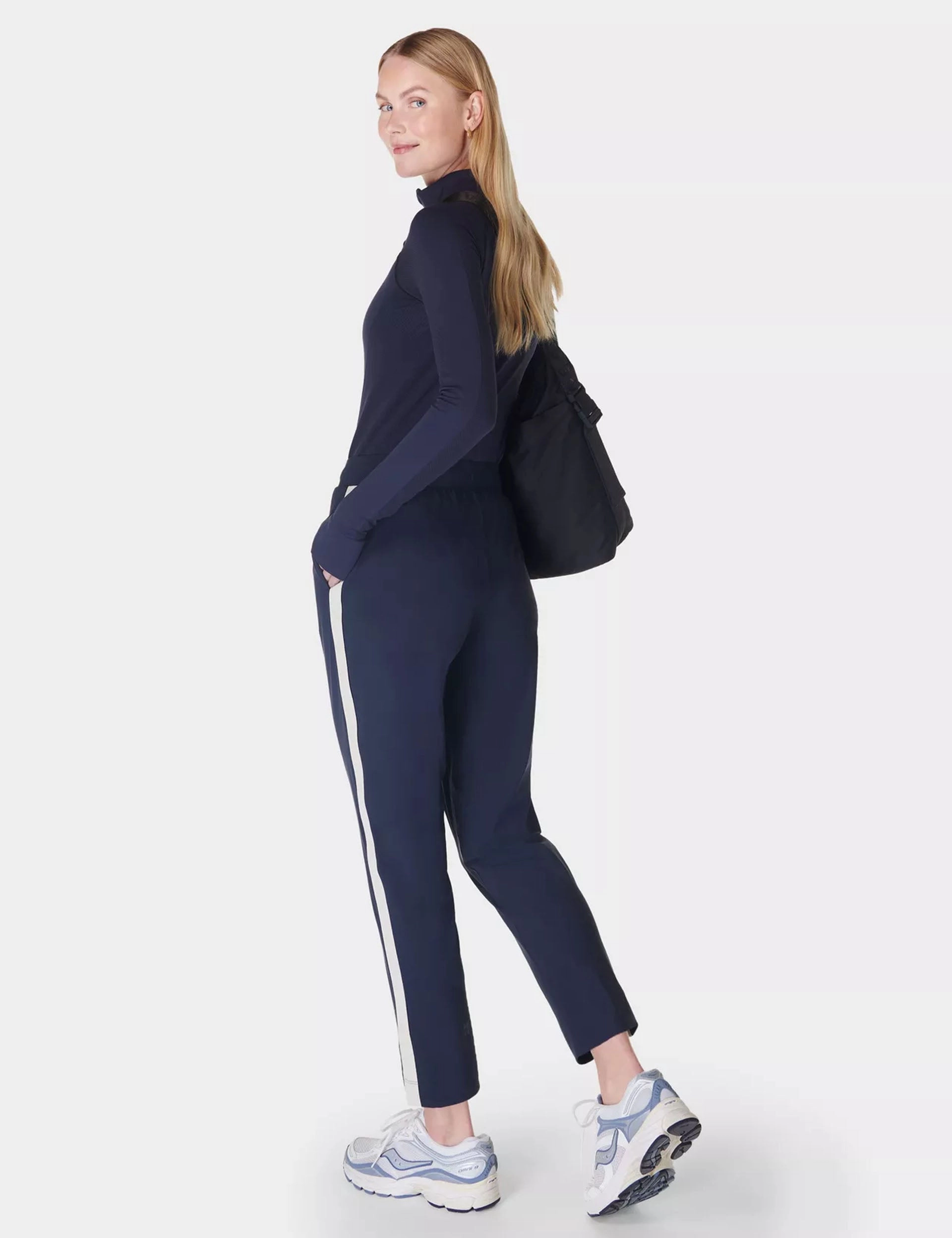 Explorer Side Stripe Trouser - Navy Blue