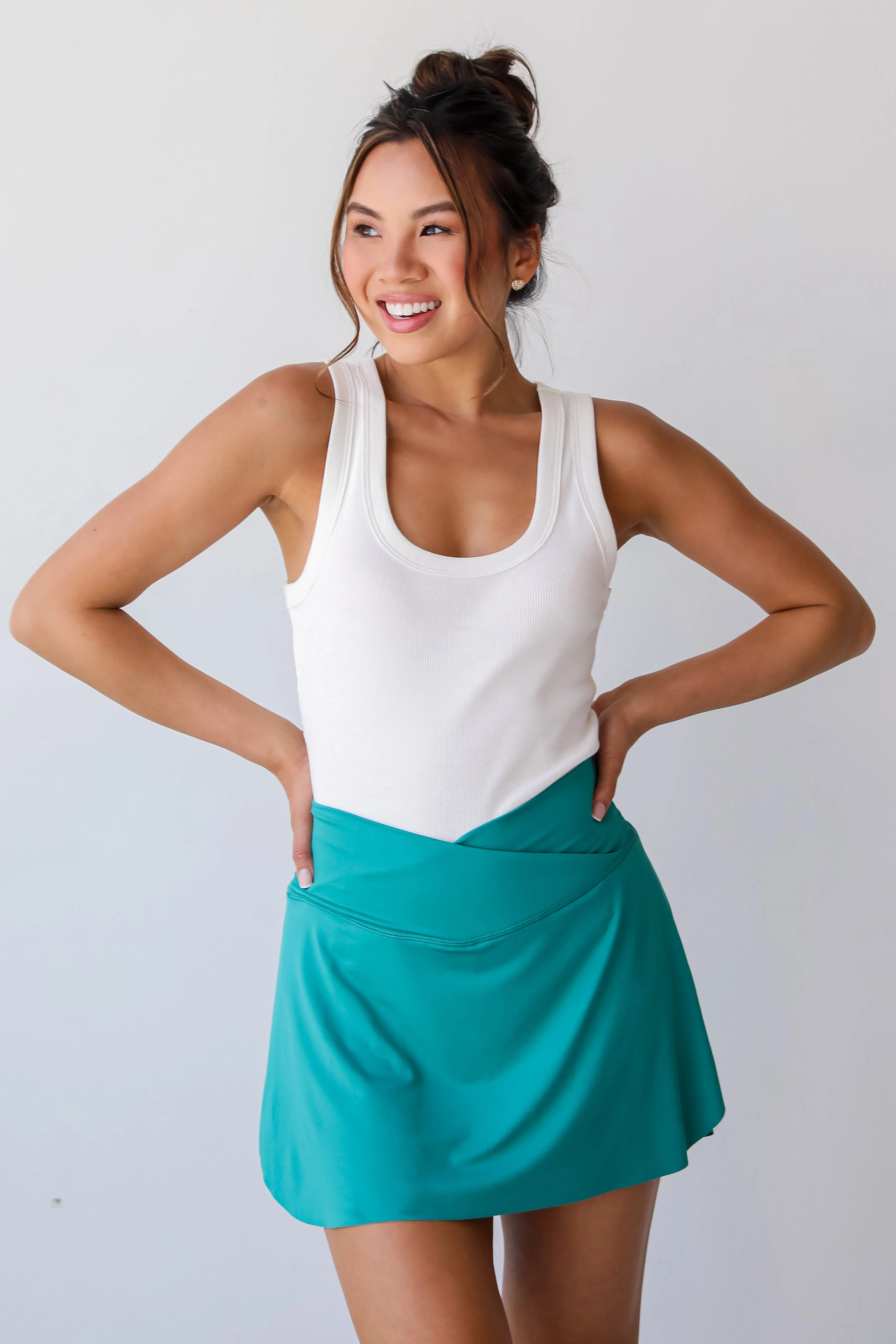 FINAL SALE - On The Rise Crossover Athletic Skort - DU DEAL