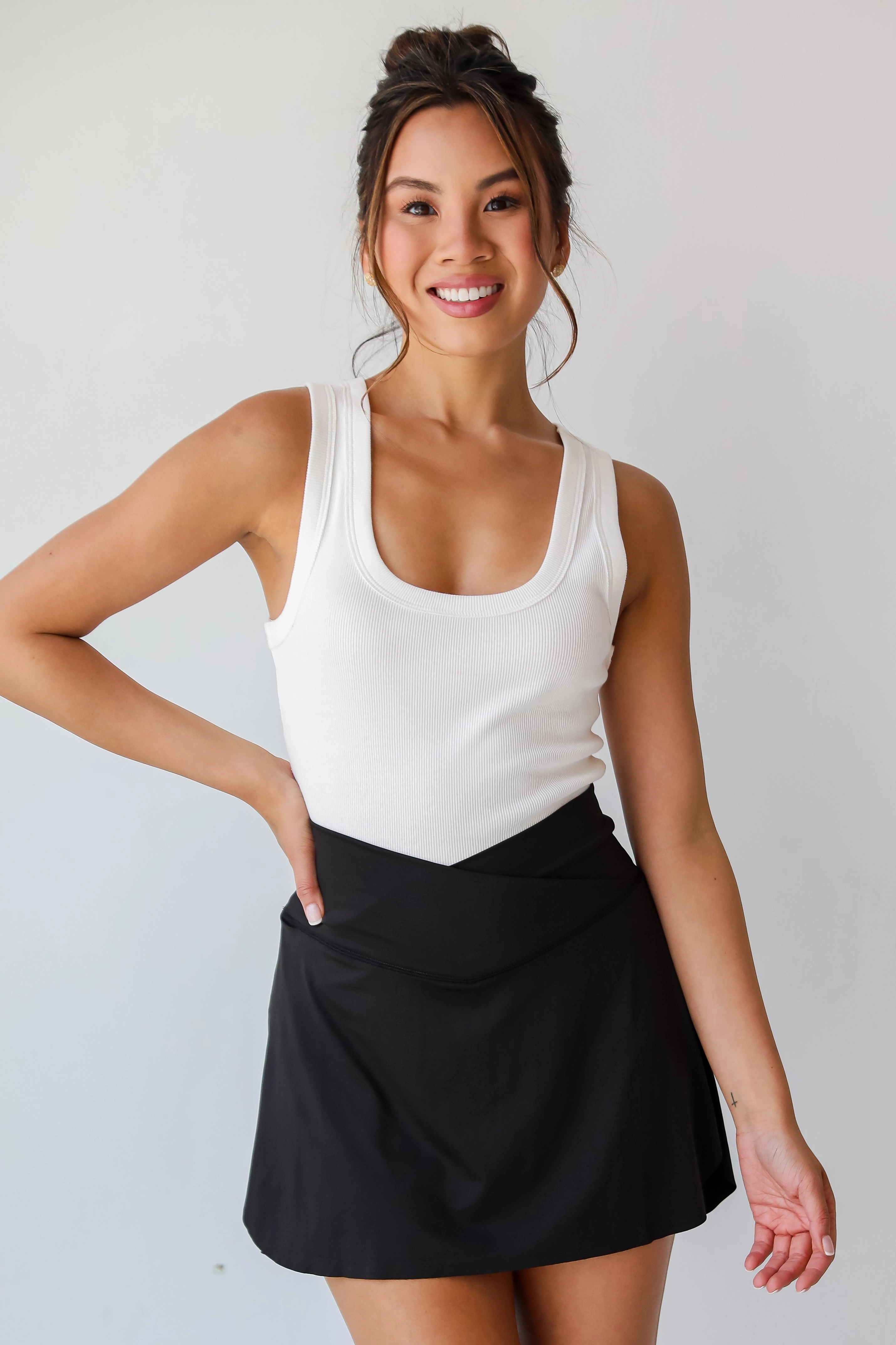 FINAL SALE - On The Rise Crossover Athletic Skort - DU DEAL