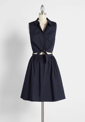 Flocking For The Festivities Shirt Dress