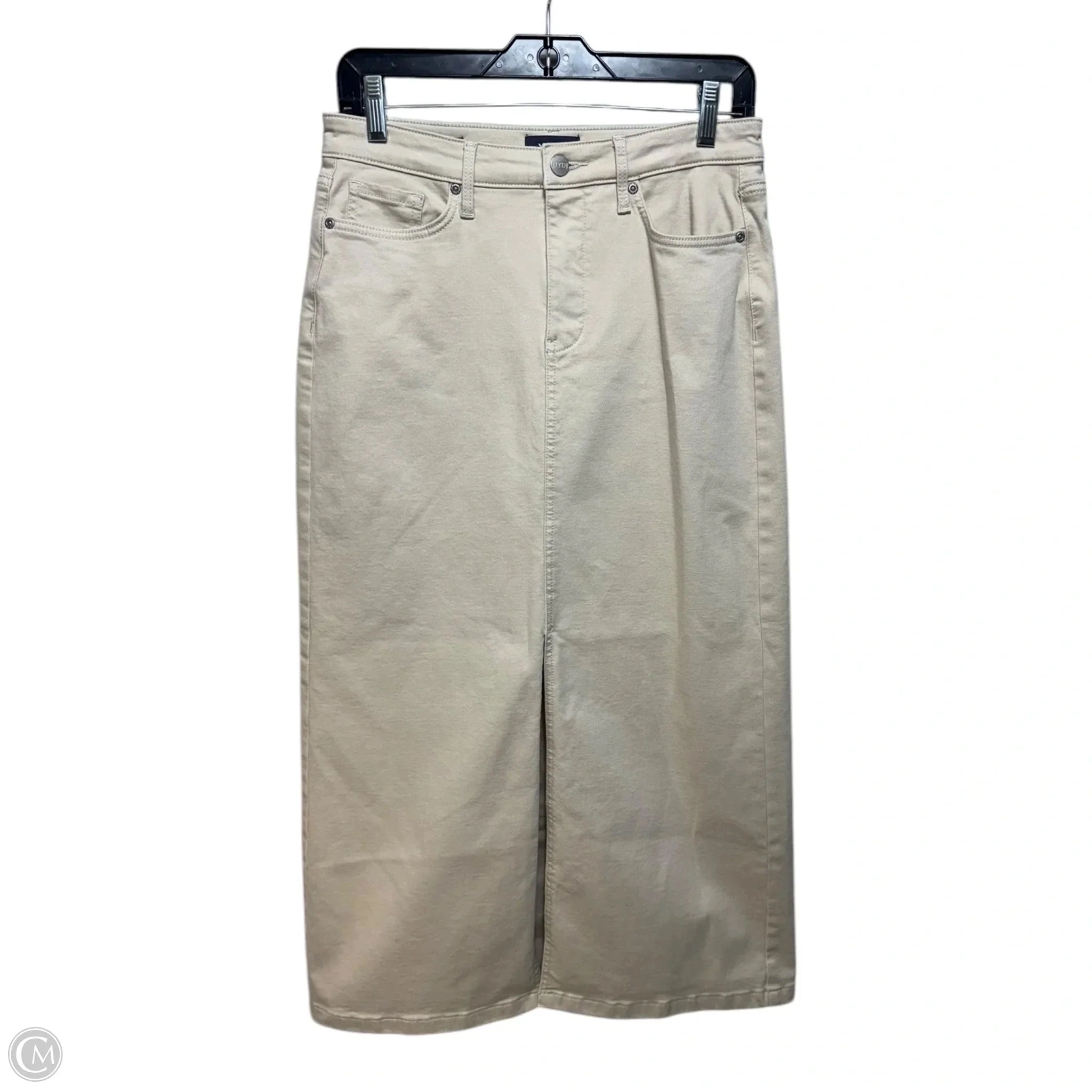 Front Slit Skirt Maxi By Not Your Daughters Jeans In Tan, Size: 0