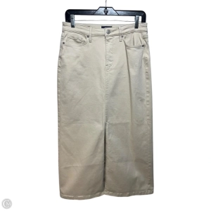Front Slit Skirt Maxi By Not Your Daughters Jeans In Tan, Size: 0