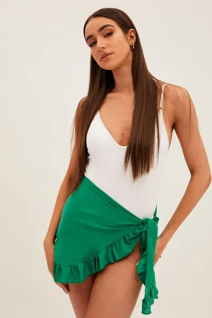 Green Beach Cover Up Sarong
