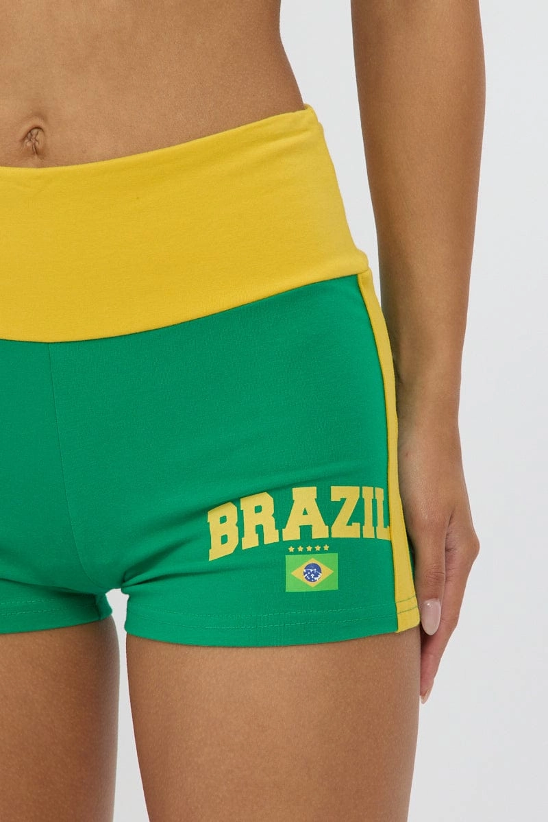 Green Booty Shorts