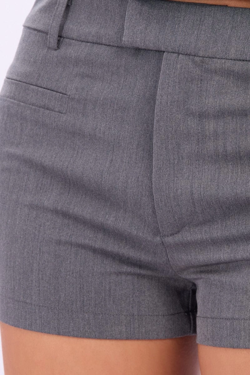 Grey Micro Shorts
