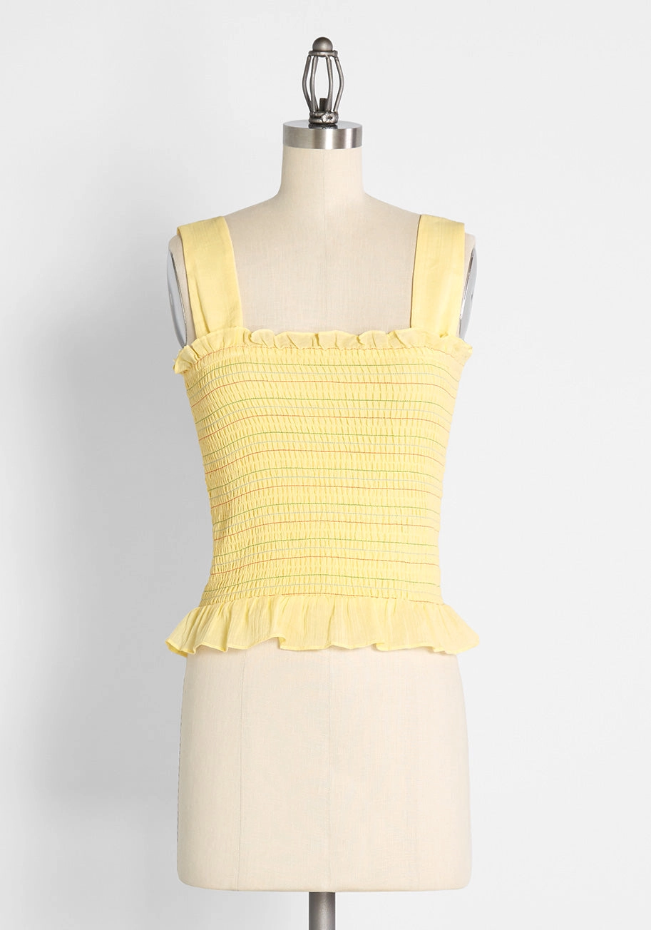 Hot Fun in the Summertime Smocked Tank Top