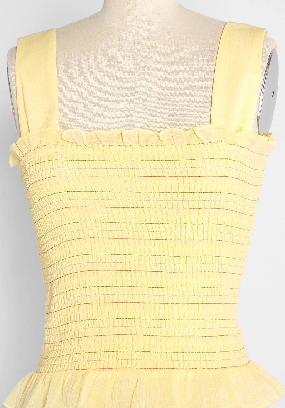 Hot Fun in the Summertime Smocked Tank Top