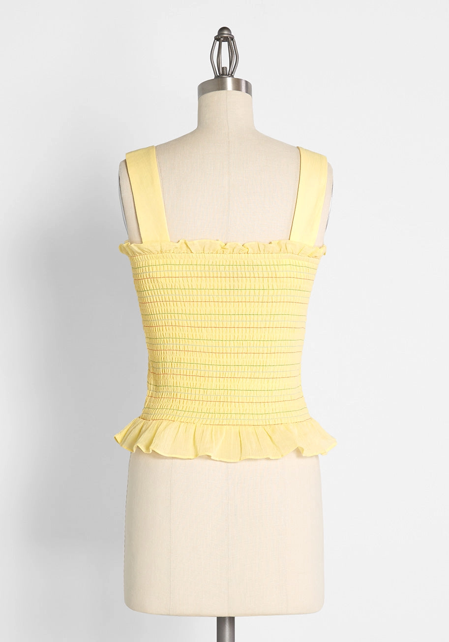 Hot Fun in the Summertime Smocked Tank Top