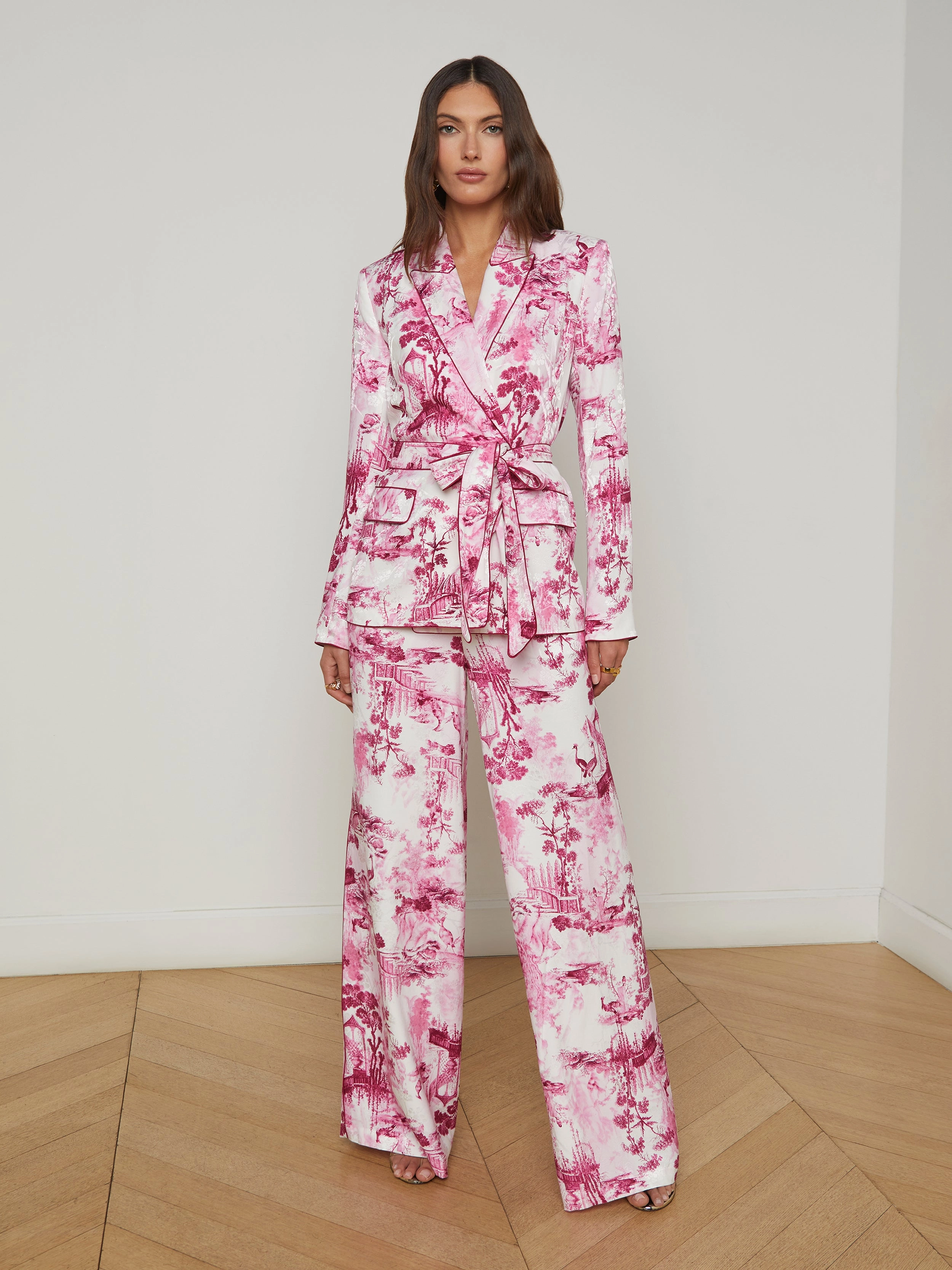 Jordana Satin Wrap Blazer