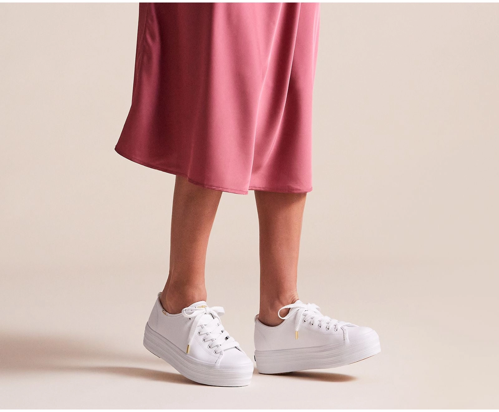 Keds Triple Up Leather Sneaker White