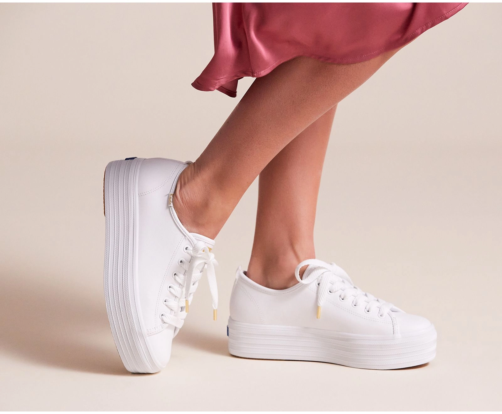 Keds Triple Up Leather Sneaker White