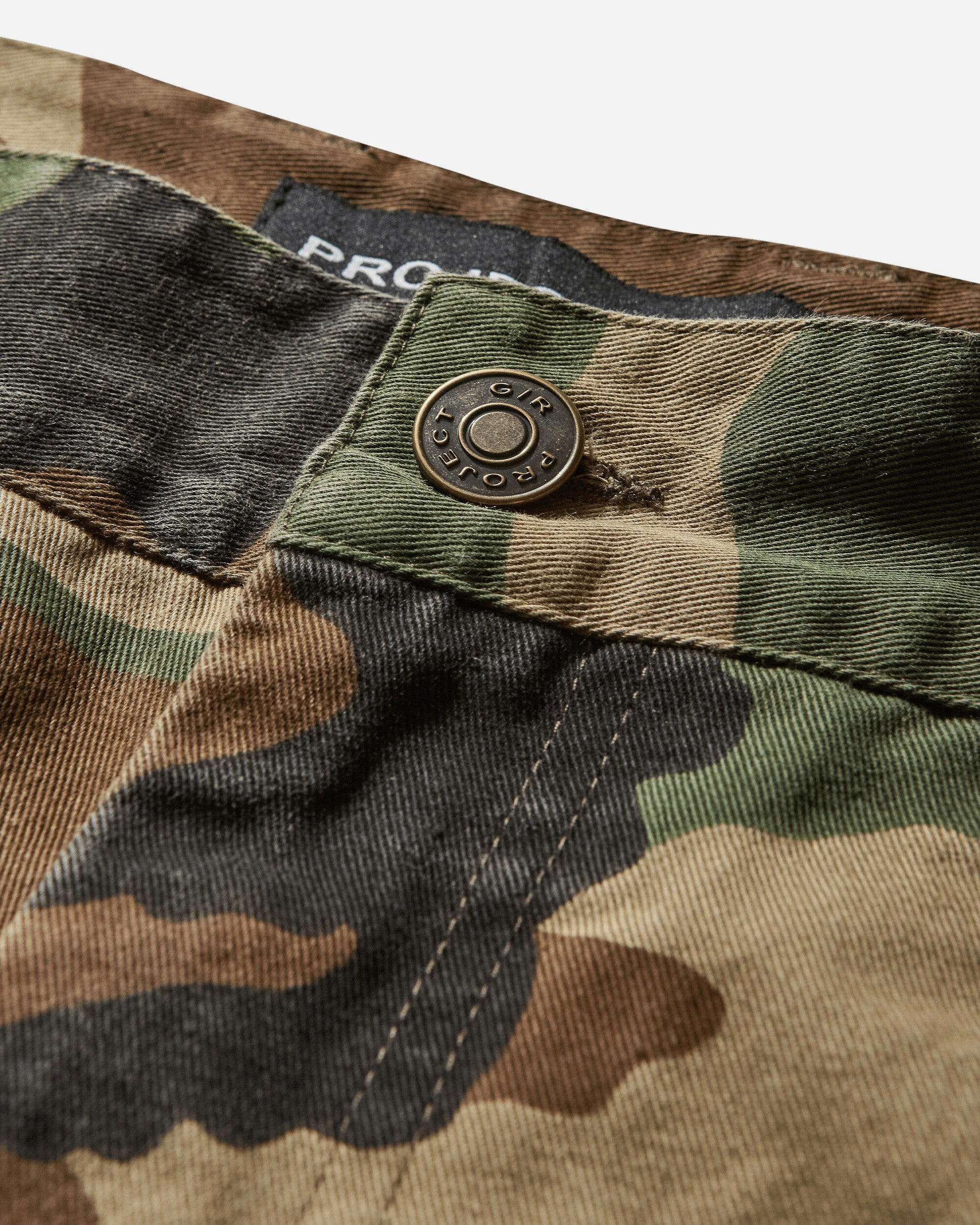 Layered Skirt Cargo Shorts Camo