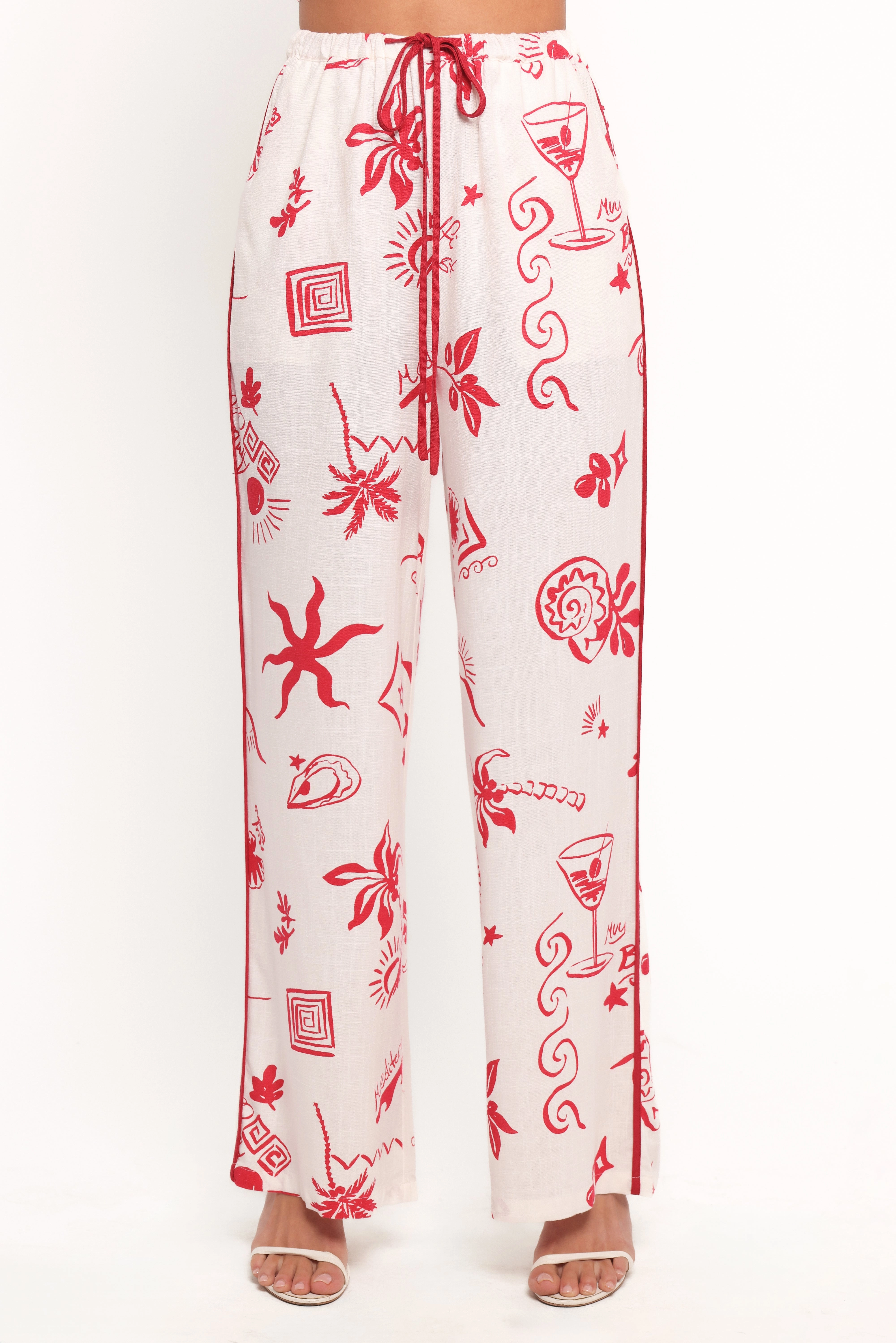 Malta Pant - Red