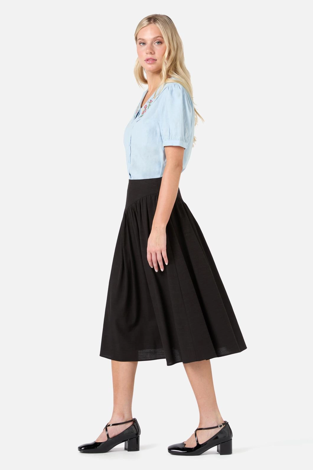Nell Gathered Yoke Skirt