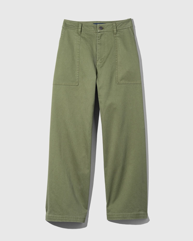 Organic Twill Wide Leg Pant