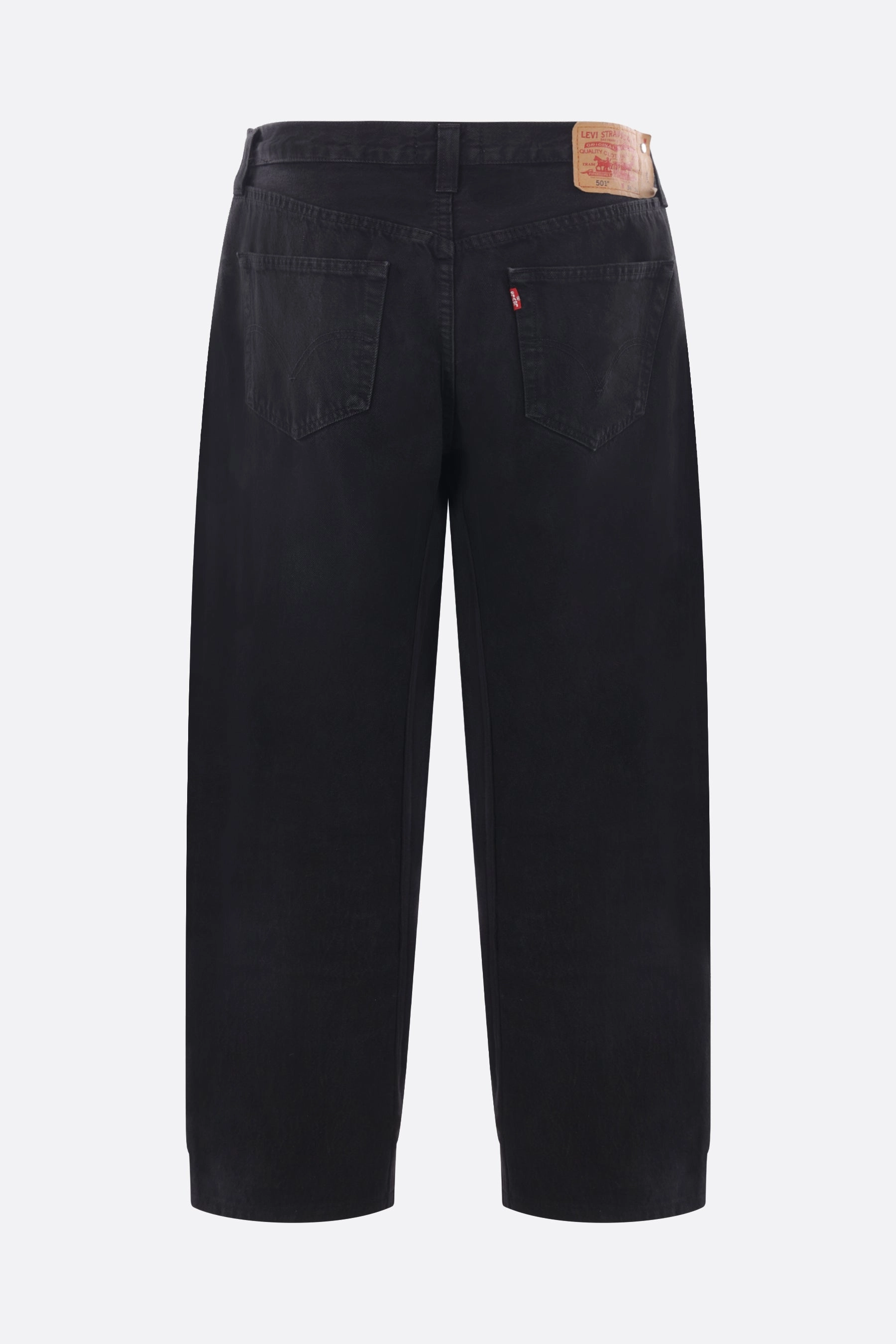 Overjogging trousers in jersey and denim